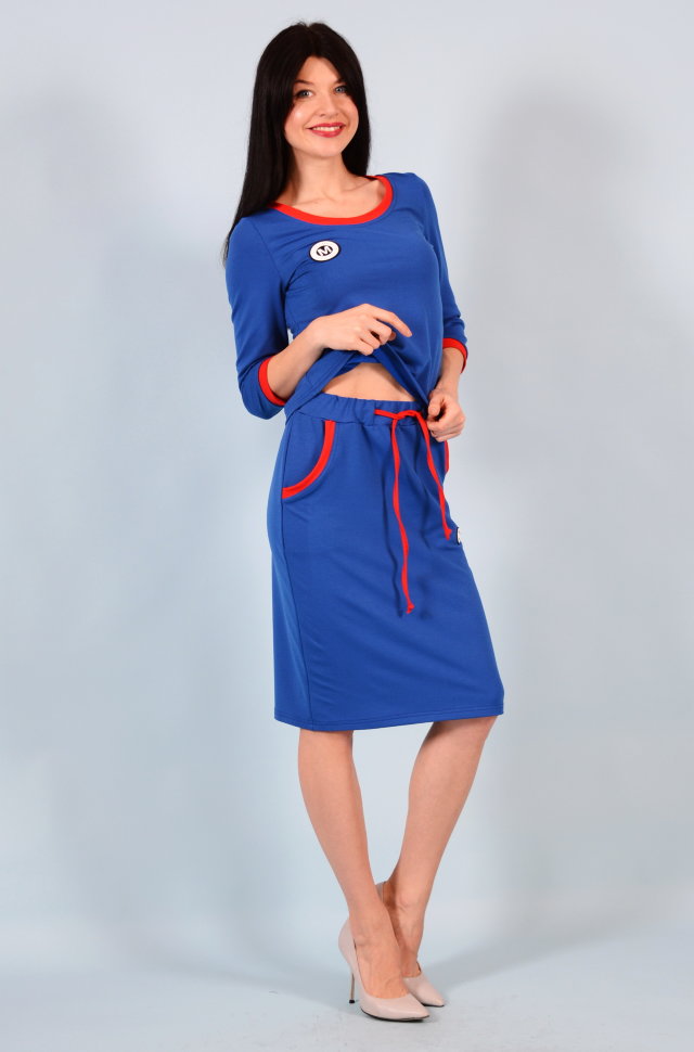 Костюм К 39 (василек+красный)
